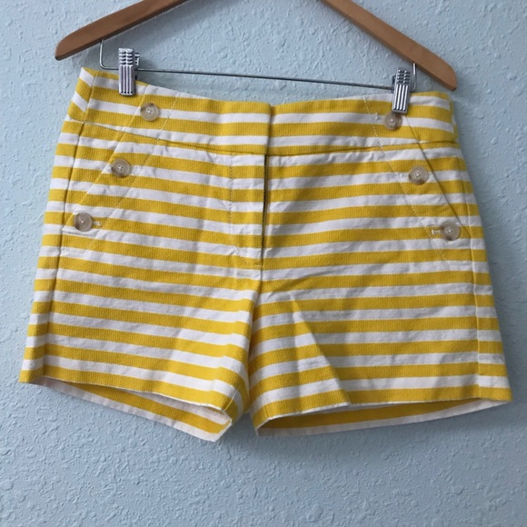 LOFT Pants - LOFT nautical striped high waisted shorts size 6